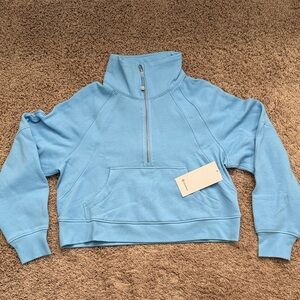 lululemon athletica Light Blue Cowl Neck Sweater